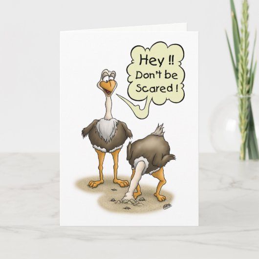 Funny Birthday Cards: Don't Be Scared 2 Kaart (Voorkant)