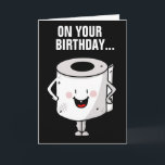 FUNNY BIRTHDAY CARDS GOED BOWEL MOVEMENTS KAART<br><div class="desc">HOOGTE EN GOEDE BRANDSTOFBEWEGINGEN BIRTHDAAGKAART</div>