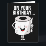 FUNNY BIRTHDAY CARDS GOED BOWEL MOVEMENTS KAART<br><div class="desc">HOOGTE EN GOEDE BRANDSTOFBEWEGINGEN BIRTHDAAGKAART</div>