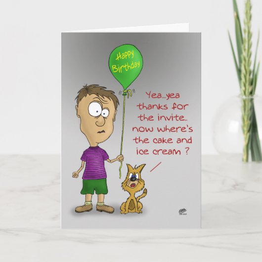 Funny Birthday Cards Kaart (Voorkant)