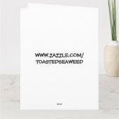 FUNNY BIRTHDAY CARDTOON DOOM! DOOM! BIG-Kaart Kaart (Achterkant)