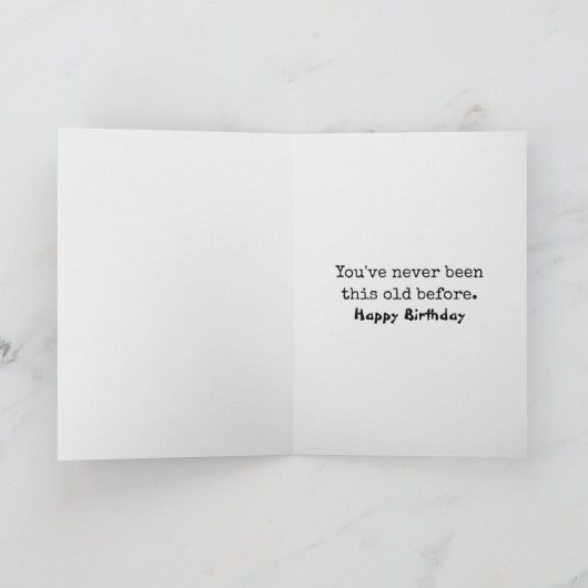 Funny Birthday Chimpansee Kaart (Binnen)