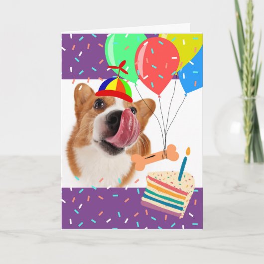Funny Birthday Corgi je hebt dit gelicentieerd Kaart (Voorkant)