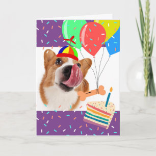 Funny Birthday Corgi je hebt dit gelicentieerd Kaart