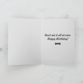 Funny Birthday Corgi met Bone Kaart (Binnen)