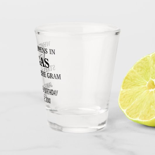 Funny Birthday Creëer je eigen schopglas Shot Glas (Rechts)