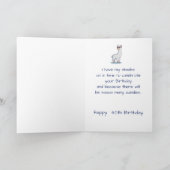 Funny Birthday Custom Age 30th Llama Animal Kaart (Binnen)