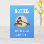 Funny Birthday DeFLAMEation Legal Thema Kaart (Gele Bloem)