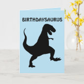 FUNNY BIRTHDAY DINOSAUR KAARTEN (Gele Bloem)