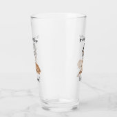 Funny Birthday Dog Glass Glas (Rechts)