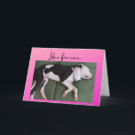 Funny Birthday dog met wijndoos Kaart<br><div class="desc">Vegas de zoete reddingshond heeft misschien andere smaken dan jij,  maar hij heeft een grote waardering voor een goede doos wijn! Stuur je wijnliefhebber een speciale kaart op hun speciale dag.</div>