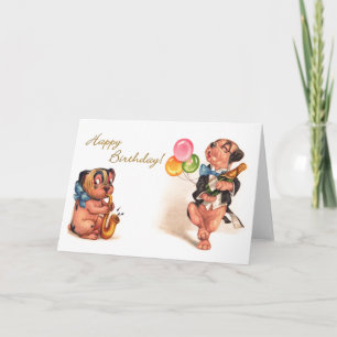 Funny Birthday Dogs Kaart