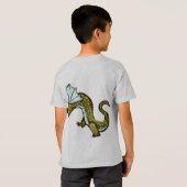 Funny Birthday Dragon T-shirt (Achterkant volledig)