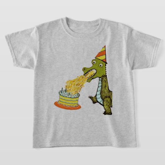Funny Birthday Dragon T-shirt (Laagn)