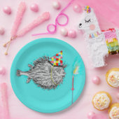 Funny Birthday Fish Wish Papieren Bordje (Feest)