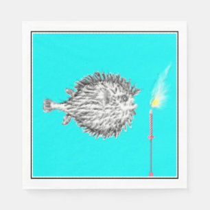 Funny Birthday Fish Wish Servet