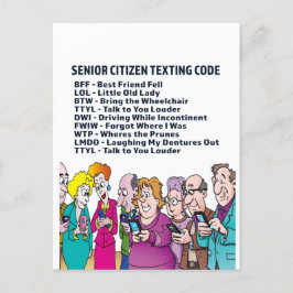 Funny Birthday for Seniors Card Briefkaart