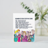 Funny Birthday for Seniors Card Briefkaart (Staand voorkant)