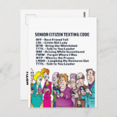 Funny Birthday for Seniors Card Briefkaart (Voorkant / Achterkant)