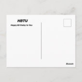 Funny Birthday for Seniors Card Briefkaart (Achterkant)