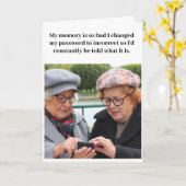 Funny Birthday for Seniors Card Kaart (Gele Bloem)