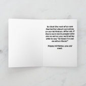 Funny Birthday for Seniors Card Kaart (Binnen)