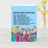 Funny Birthday for Seniors Card Kaart (Gele Bloem)