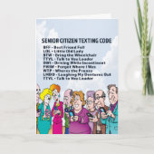Funny Birthday for Seniors Kaart (Voorkant)