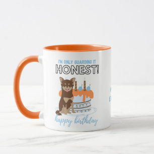 Funny Birthday Gift for Brown Chihuaua mam Dad Mok