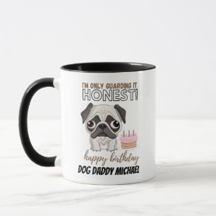 Funny Birthday Gift for FAwn PUG DOG Mam Dad Mok