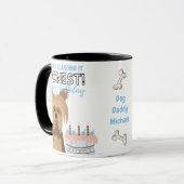 Funny Birthday Gift voor Yorkshire Terrier Mam Dad Mok (Voorkant links)