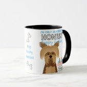 Funny Birthday Gift voor Yorkshire Terrier Mam Dad Mok (Voorkant rechts)