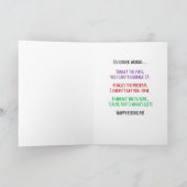 Funny Birthday Goddess Words of Wisdom Kaart (Binnen)