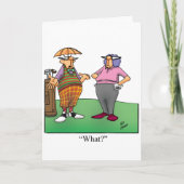 Funny Birthday Golf Humor Kaart voor hem (Voorkant)