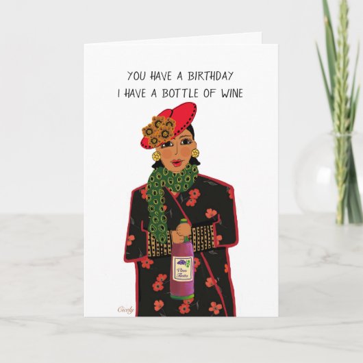 Funny Birthday Haikus voor haar Kaart (Voorkant)