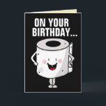 FUNNY BIRTHDAY HAPPINESS AND GOOD POOP KAARTEN<br><div class="desc">IK WENS U GEWELDIG EN EEN GOEDE POOP BIRTHDAY-KAART</div>