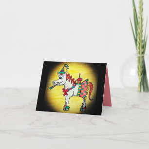 Funny Birthday Horse Card Bedankkaart