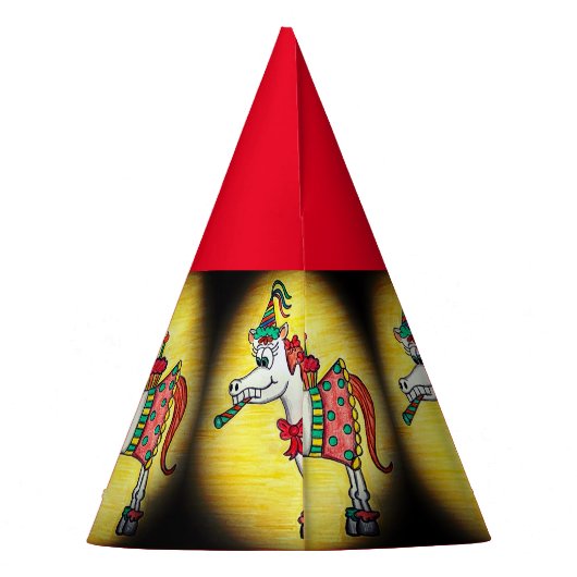 Funny Birthday Horse Pet Feesthoedjes (Achterkant)