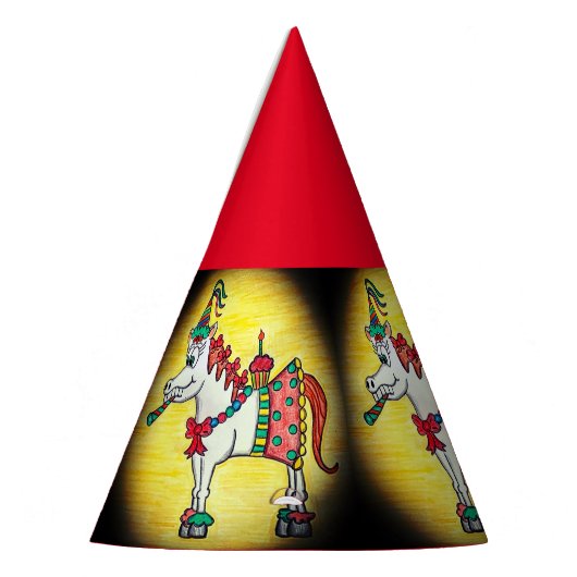 Funny Birthday Horse Pet Feesthoedjes (Links)