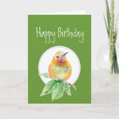 Funny Birthday, Hummingbird, Humor, Bird Kaart (Voorkant)
