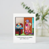 Funny Birthday Humor Briefkaart (Staand voorkant)