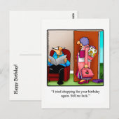 Funny Birthday Humor Briefkaart (Voorkant / Achterkant)