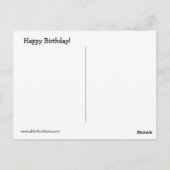 Funny Birthday Humor Briefkaart (Achterkant)