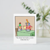 Funny Birthday Humor Briefkaart voor hem (Staand voorkant)