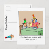 Funny Birthday Humor Briefkaart voor hem (Voorkant / Achterkant)