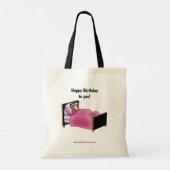 Funny Birthday Humor Canvas tas (Achterkant)