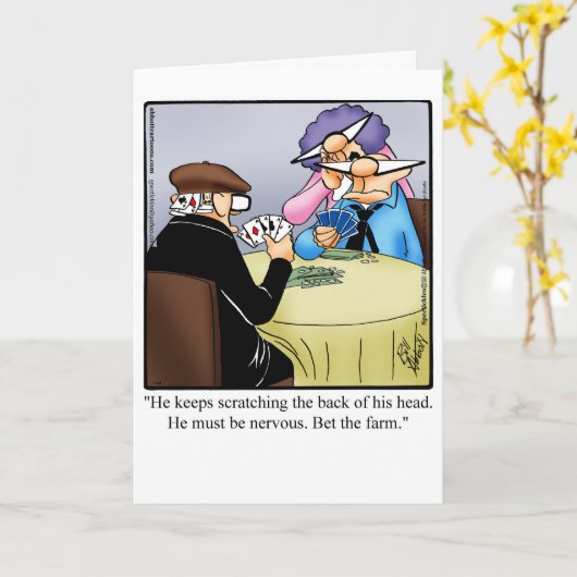 Funny Birthday Humor Kaart van ons (Gele Bloem)