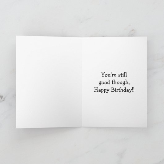 Funny Birthday Humor Kaart voor familie (Binnen)