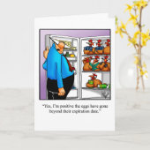 Funny Birthday Humor Kaart voor familie (Gele Bloem)