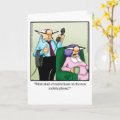 Funny Birthday Humor Kaart voor hem (Gele Bloem)